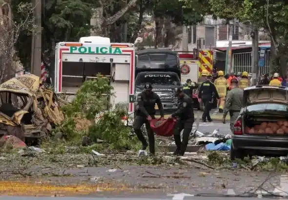 A drone and a vehicle-borne explosion kill at least 18 in Colombia, targeting police and a military facility. Photo: @theblazetrends.