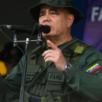 Venezuelan Defense Minister Vladimir Padrino López at an event in the Tiuna Fort, Caracas. Photo: AFP/file photo.