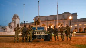 National Guard members in Washington DC, U.S., Aug. 14, 2025. Photo: X/@DeptofDefense.