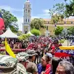 Venezuelans in Ciudad Bolívar, Bolívar state, massively enlist in the Bolivarian Militia, heeding President Nicolás Maduro's call amid new US military threats, August 23, 2025. Photo: Sergio Hernández/Últimas Noticias.