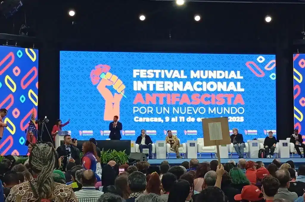 Plenary session of the Anti-Fascist Internationals World Festival held in Caracas, Venezuela, in January 2025. Photo: Communist Party of Cuba.