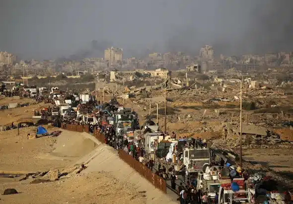 Hundreds of thousands of Palestinians have fled Gaza City since late August. Photo: Eyad Baba/AFP.