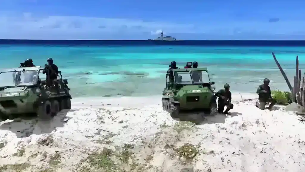 Screenshot from footage released by the Venezuelan Army of the Naval Drill Caribe Soberano 200. Photo: File photo.