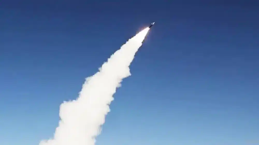 Launch of a Yemeni "Palestine-2" hypersonic ballistic missile against an Israeli target. Photo: PressTV/File photo.