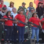 Venezuelan militia women being decorated by the FANB. Caracas, September 23, 2025. Photo: EFE.