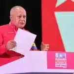 PSUV General Secretary Diosdado Cabello at the plenary seesion of the special congress of the party to discuss Venezuela's response to US invasion threats. Photo: Con El Mazo Dando.