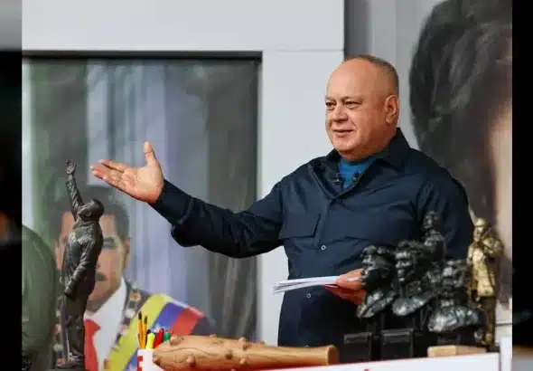 Diosdado Cabello on his TV program Con El Mazo Dando, September 24, 2025. Photo: Con El Mazo Dando.