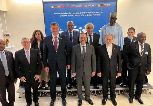 Representatives of the countries of the Group of Friends in Defense of the Charter of the United Nations, in New York, September 26, 2025. Photo: IRNA.