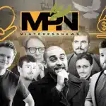 Compilation image showing most of the featured writers for MintPress. Photo: MintPress News.