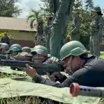 Militia shooting practice in Yaracuy state, Venezuela, on Saturday, September 13, 2025. Photo: Yaracuy al Dia.