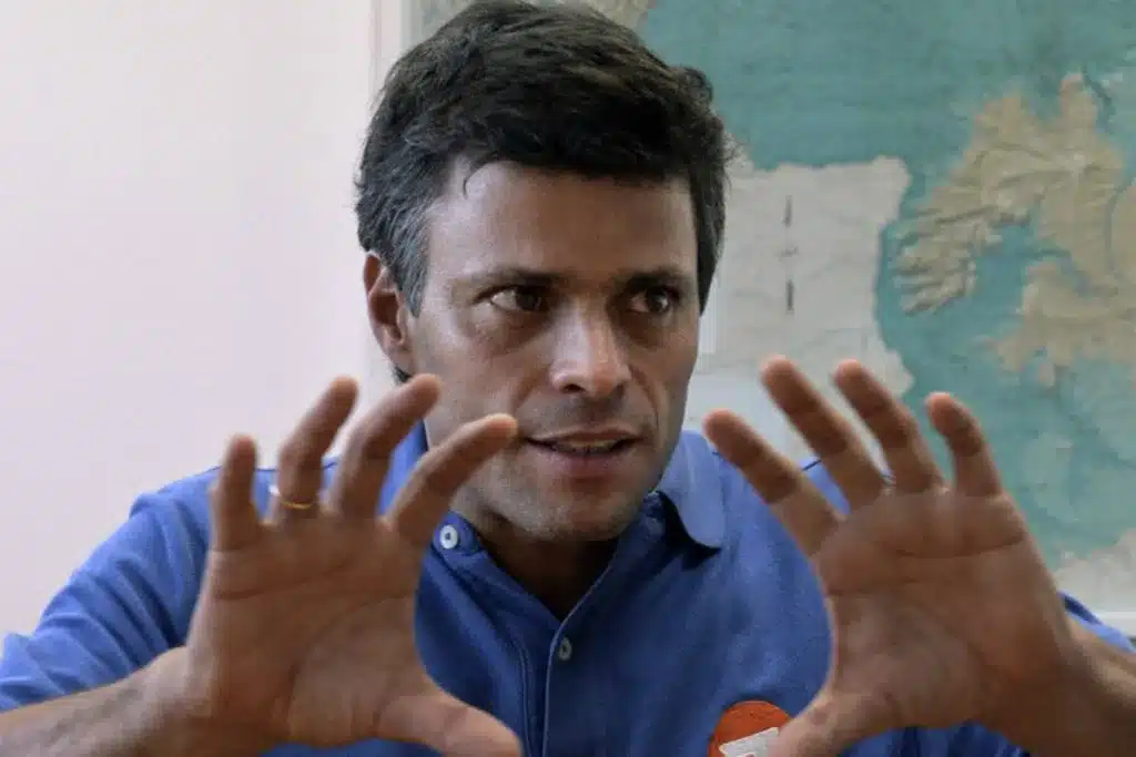 Venezuelan far-right politician Leopoldo LĂłpez. File photo.