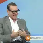 Anti-Chavista analyst and head of polling firm Datanálisis, Luis Vicente León, in his interview on Globovisión. Photo: Globovisión.