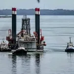 Chinese oil platform Alula arriving at Lake Maracaibo in September 2025. Photo: El Regional del Zulia.