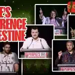 Some of the speakers at the People’s Conference for Palestine, held in Detroit, Michigan, during August 29-31. Photo: HonestReporting.com.