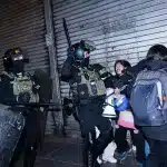 Heavy police repression against protesters demanding the repeal of the pro-AFP law. Photo: Peoples Dispatch/file photo.