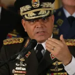 Venezuelan Defense Minister Vladimir Padrino issuing statements to the press. Photo: Venezuela's Presidential Press/File photo.