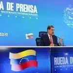 Venezuelan President Nicolás Maduro during a press conference with local and international journalists held in Caracas on Monday, September 15, 2025. Photo: Venezuela's Presidential Press.