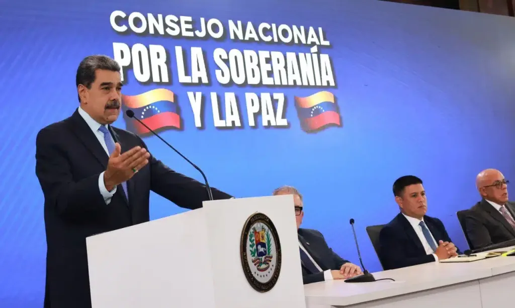 Venezuelan President Nicolás Maduro addressing the Peace Council launched on Tuesday, September 16, 2025. Photo: Presidential Press.