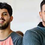 Two young Venezuelans expressing happiness upon arriving back home thanks to the Return to the Homeland Plan. Simón Bolívar International Airport, Maiquetía, La Guaira state, Venezuela, on September 17, 2025. Photo: IG/@minjusticia_ve.