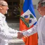Leslie Voltaire, president of Haiti welcomed Colombia’s President, Gustavo Petro in December 2024. Photo: Juan Diego Cano/Presidency of Colombia.