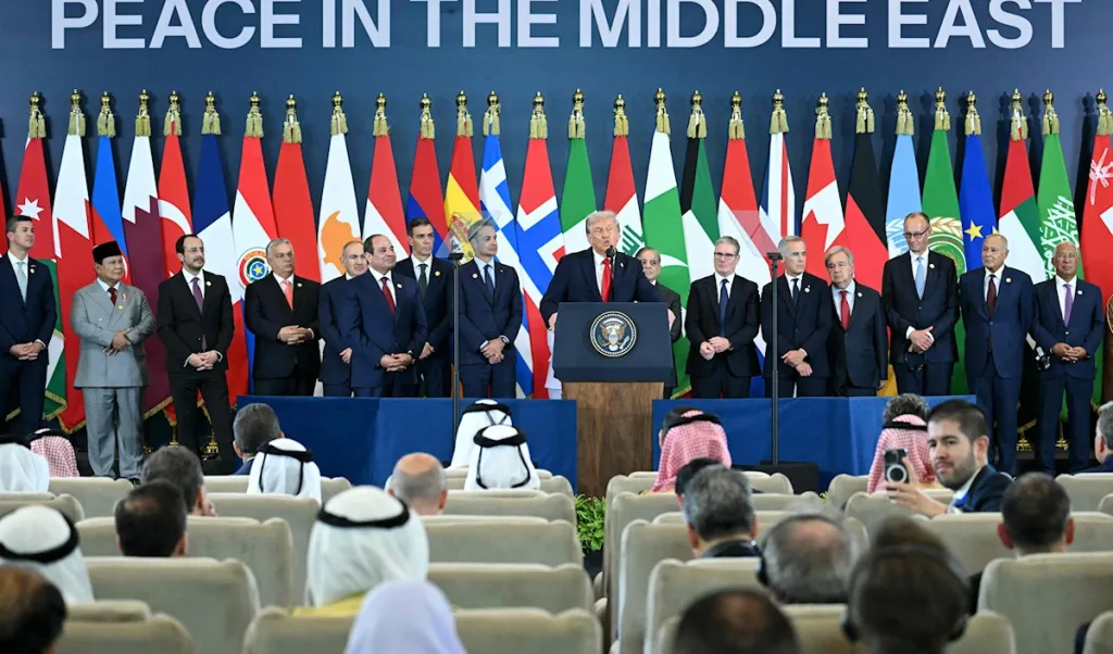 Donald Trump at the âPeace 2025â summit in Sharm al-Sheikh. Photo: APN.