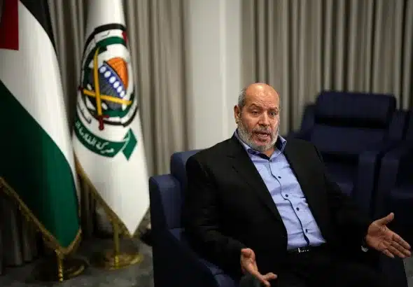 Head of Hamas in Gaza Khalil al-Hayya speak during an interview in AP, in Istanbul, Turkey, Wednesday, April 24, 2024. Photo. AP.