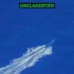 Screenshot of the released footage of a Caribbean boat seconds before being destroyed by the US military. Photo: X/@SecWar.