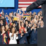 Donald Trump delivers remarks to the Venezuelan American community at the Florida International University Ocean Bank Convocation Center on February 18, 2019, in Miami, Florida. Photo: Executive Office of the President of the United States/Wikimedia Commons.