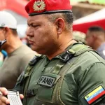 Venezuelan President Nicolás Maduro's pilot General Bitner Villegas during a military drill at Paseo Los Proceres, Caracas, on September 20, 2025. Photo: X/@EnverConde.