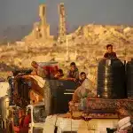 Palestinians flee Gaza City amid Zionist genocidal aggression. Photo: AFP.