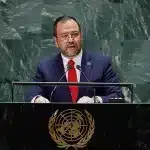 Venezuela's Foreign Minister Yvan Gil Pinto addresses the 78th Session of the U.N. General Assembly in New York City, U.S., September 23, 2023. Photo: Eduardo Munoz/Reuters.