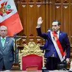 José Jerí, president of the Peruvian Congress, takes oath as the president of Peru, October 10, 2025, following the impeachment of Dina Boluarte. Photo: Congress of the Republic of Peru.