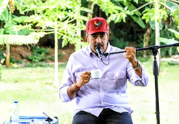 Venezuelan President Nicolás Maduro during a televised event with communal leaders on October 24, 2025. Photo: Venezuela's Presidential Press.
