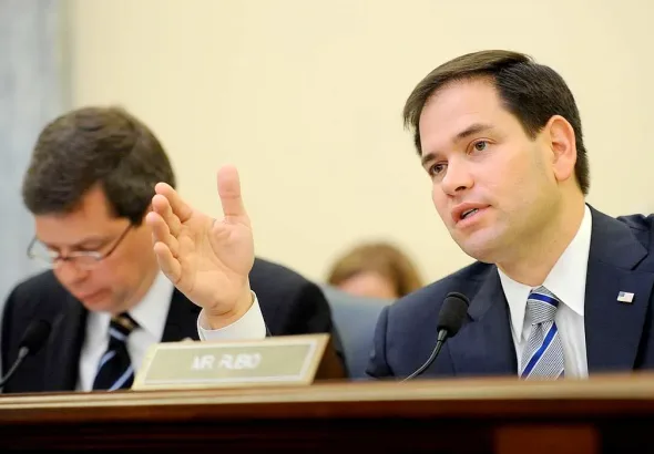 US Secretary of State Marco Rubio, who is leading the current US escalation against Venezuela. File photo.