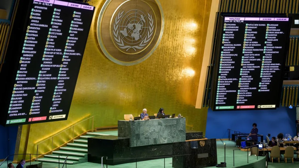 UN General Assembly vote on the resolution to end US blockade against Cuba. Photo: UN News.