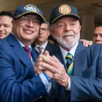 Colombian President Gustavo Petro (left) and Brazilian President Luiz Inácio Lula da Silva duirng the latter's visit to Colombia, April 2024. Photo: Presidency of Colombia.