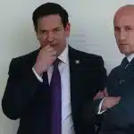 Two anti-Venezuela extremists of the Trump inner circle: Marco Rubio (left) and Stephen Miller (right). Photo: The Guardian.