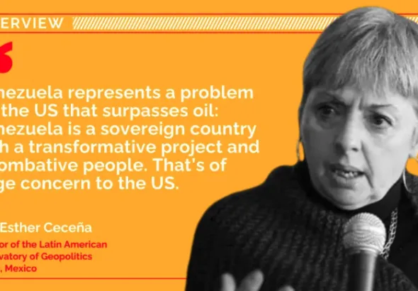 Ana Esther Ceceña. Photo: Venezuelanalysis.