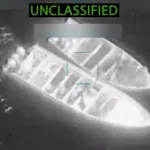 Screenshot from a video showing a US extrajudicial killing on small boats in the Pacific Ocean off the coast of Mexico. Photo: US secretary of war.