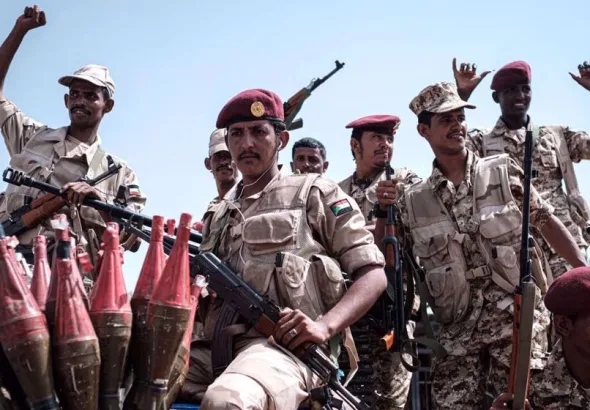 Militants from the so-called Rapid Support Forces (RSF) are seen in Khartoum, Sudan. Photo: AFP.