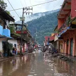 Photo showing an area affected by heavy rains in Huehuetla, México. EFE/David Martínez Pelcastre.