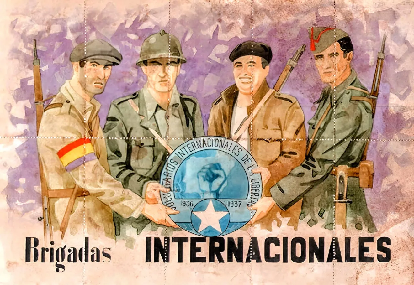 Spain Civil War era poster honoring the International Brigades. Photo: Tribune Mag/File photo up-scaled by Orinoco Tribune.