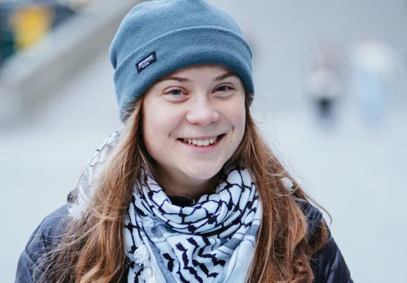 Greta Thunberg. Photo: Kushal Das/Wikimedia Commons.