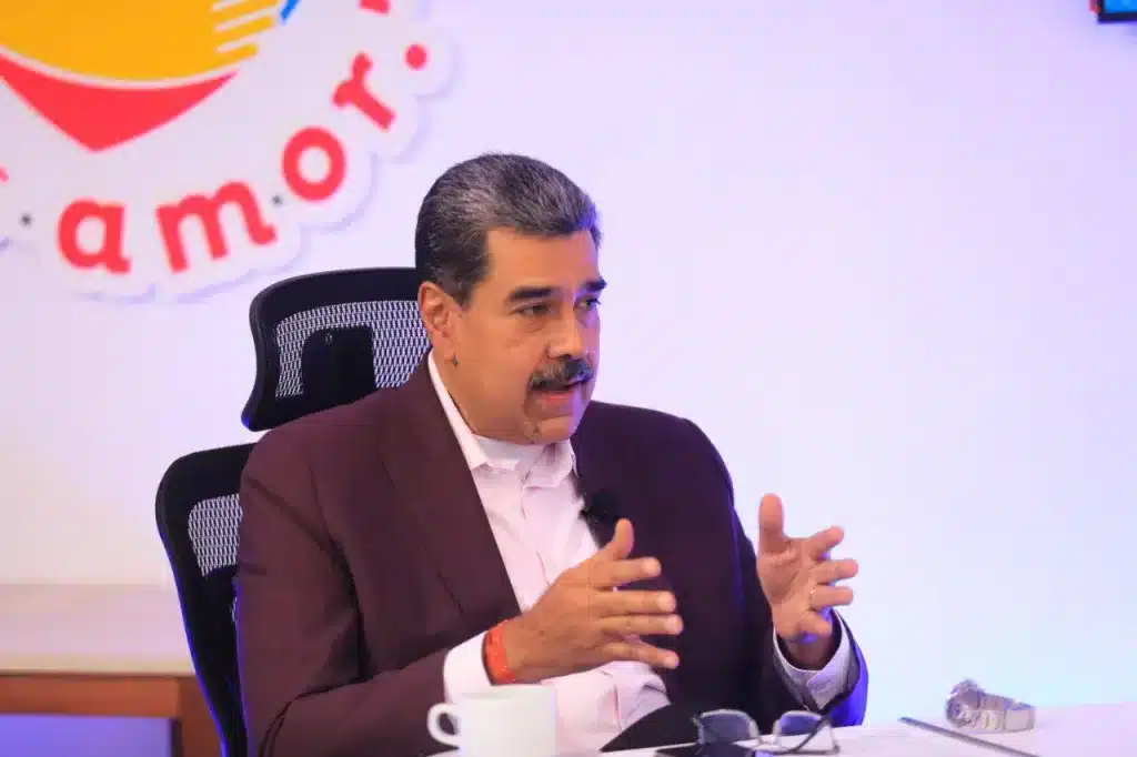 Venezuelan President Nicolas Maduro during the program Con Maduro+ on Monday, October 6, 2025. Photo: Venezuelan Presidential Press.