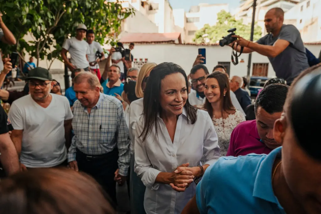 María Corina Machado and Edmundo González Urrutia. Photo: Ivan E. Reyes.