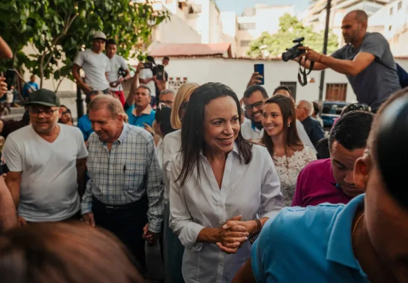 María Corina Machado and Edmundo González Urrutia. Photo: Ivan E. Reyes.