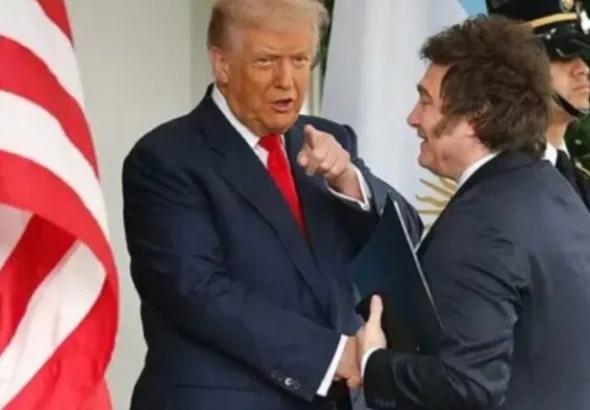 A meeting between US President Donald Trump and Argentine President Javier Milei. The meeting took place on October 14, 2025, at the White House. Photo: New York Times.