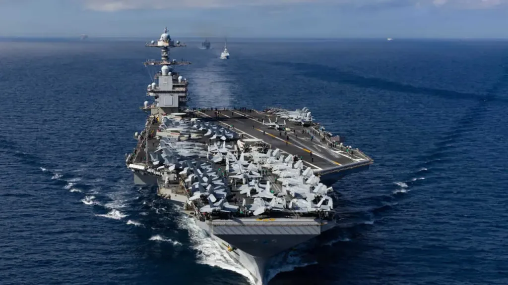 USS Gerald R. Ford aircraft carrier. Photo: Alyssa Joy/US Navy/file photo.