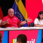 Venezuela's PSUV Secretary General Diosdado Cabello during the weekly press conference of the party on Monday, Nov. 17, 2025. Photo: Fausto Torrealba/AVN.