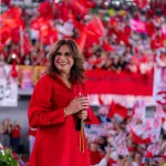 Rixi Moncada at a campaign event. Photo: Facebook/Rixi Presidenta.